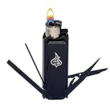 Clipper Lighter Multitool - LighterBro - Stainless Steel (Black)