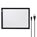 LED Light Box, GLISTENY Stencil Board Drawing Board Tracing Light Box Sketching Artcraft Board 3 Dimmable for Stenciling 2D Calligraphy Embossing Scrapbooking Tattoo (A4 DC)