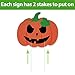 Pawliss Halloween Decorations Outdoor Cute, Extra Large 8ct Pumpkins Skeleton and Ghost Yard Signs with Stakes, Kids Friendly Trick or Treat Party Decor, Corrugated Plastic Fall Decorations Outside