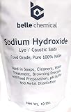 Sodium Hydroxide - Pure - Food Grade (Caustic Soda, Lye) (10 Pound)