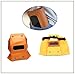 Anmeilexst Leather Foldable Welding Mask, Full Black eye Protection Lens, Flexible and Effective Protection of Eyes and Face. (Brown)