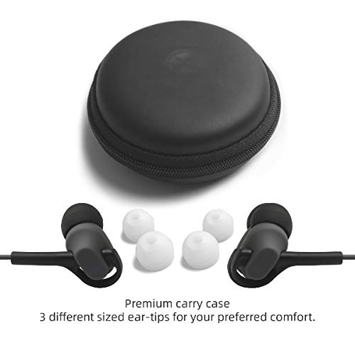 atongm Wired Earphones, Wired Headphones with Microphone and Volume Control, Noise Isolating Earphones, Flat Wired Earbu