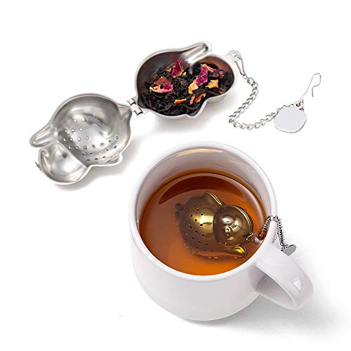 ZENS Tea Infuser Set of 2,Fine Mesh Loose Tea Steeper,Stainless Steel Tea Ball Strainer for Tea Pot,Mug and Cups - Thumbnail 7