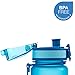 Embrava Best Sports Water Bottle - 17oz Small - Eco Friendly & BPA-Free Plastic - For Running, Gym, Yoga, Outdoors and Hiking - Fast Water Flow, Flip Top, Opens With 1-Click - Leak-proof Lid