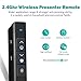 Yantop Wireless Presenter, 2.4GHz PowerPoint PPT Clicker, 98-ft Wireless Range Presenter Presentation Remote Control, Presentation Pointer Red（Power＜1mW） with Anti-Lost Magnetic Mini USB Receiver