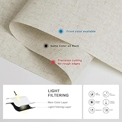 Boolegon Light Filtering Roller Shades for