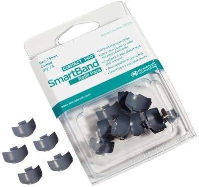 Microbrush Contactpro SmartBands Sectional Matrix Bands-7.5mm Refill. Coated, Gray. 25/pk 291706