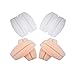 SERMICLE Bra Strap Cushions Holder,Vekey Silicone Non-slip Pliable Shoulder Protectors Pads Bra Cushions Pads 4 Pairs (Beige and White)