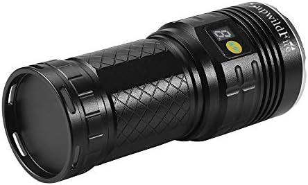 SupwildFire 12 x XM-L T6 LED Torch LED Flashlight LED Power Digital Display Waterproof Flashlight 18650 Rechargeable Battery Hunting Flashligt