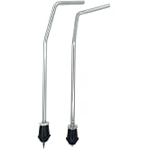 TUOREN 2Pcs Bass Drum Spurs Legs Bent Metal Floor Tom Legs Bass Kick Drum Legs for Tom Drum Set Replacement Parts Accessories