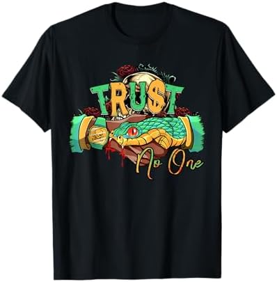 Amazon.com: Do not trust anyone handshake snake traditional T