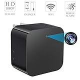 Spy Camera Wireless Hidden Camera WiFi - USB Wall Charger Camera - Tiny Mini Home Security Monitoring Cam with Cell Phone iPhone App - Nanny Camera - 1080P HD - Motion Detection - Smart Snap Cam