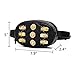 Waist Bag Women Rivets Leather Chest Belt Fanny Pack Bags Casual Fashion Handbag Red Black (black)