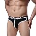 NEARTIME Men's Underwear, Mens Boxers Pouch Shorts Underpants Sleepwear (L, Black)
