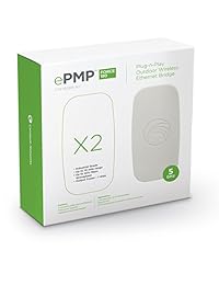 Cambium Networks ePMP Force 180 Bridge in a Box Puente Ethernet inalámbrico al aire libre Plug n Play   Punto a Punto (PTP) Enlace pre emparejado   Rango inalámbrico de 10 Mile   Rendimiento de 5GHz   200 Mbps (C058900B072A)