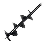 XtremepowerUS Post Hole Digger Replacement Auger Bits Earth Auger Digging Bit Only (8")