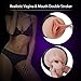 Male Masturbator Cup - CyberSkin Stealth Double Stroker Vagina & Mouth with Adjustable Suction Cup, Realistic Blow Job Deep Throat Stroker Pocket Pussy Adult Sex Toys Removable for Male Masturbation