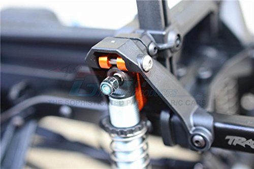 Traxxas TRX-4 Trail Defender Crawler Upgrade Parts Aluminum Adjustable Front And Rear Damper Mount - 4Pc Set Green