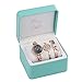 Xinge Women's Bangle Bracelets Watch Set 3 Pieces Rose Gold Tone XG3678BR&0620