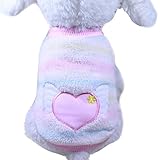 vmree Dog Apparel, Cute Dog Cat Clothing Sweater Small Puppy Shirt Soft Coats (XXS, multicolour)