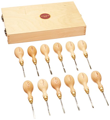 Sorby P512 Micro Carving Chisel Set, 12-Piece