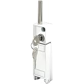 Prime-Line U 9919 White, Sliding Patio Door Keyed with Bolt Lock (Single Pack)