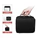 Solofish Portable Cosmetic Bag, Travel Makeup Case Packing Organizer Storage Containers with Top Handle and Removable Divider (Cosmetic are Not Include)