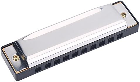 子供ハーモニカ ブルース フォーク 10穴 メタル ハーモニカ C調 トーン 高気密性 初心者