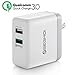 2in1 SEGMOI Apple MFi certified 3Meters/10Ft Lightning To USB Cable Cord + US Plug Dual USB Port Wall Adapter Travel Power Charger For iPhone 7 7 Plus 6 6S Plus 5S 5C iPad 3 4 Mini Air Pro (White Kit)