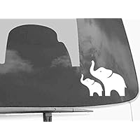 2 White Elephants Car Decal - Macbook Decal - Removable Vinyl Sticker Skin for Apple Macbook Pro Air Mac Laptop G029W