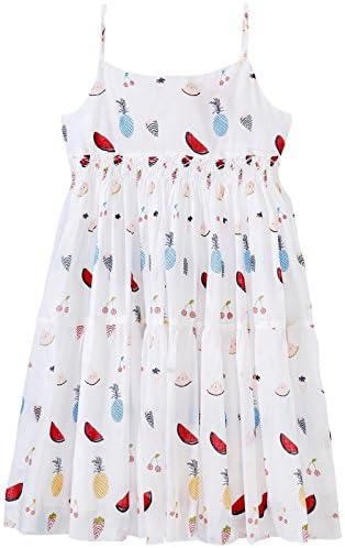 Sonia Rykiel Enfant Tank Dress with Fruit Print, White/Multi, 10 Years
