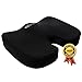 Seat Cushion Memory Foam - Soft. Orthopedically Designed For Sciatica - Coccyx - Tailbone - Lower Back Pain Relief. Ideal For Home - Office Chair - Wheelchair - Car. Non-slip Bottom. Carrying Bag.