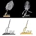 Pixnor Wedding Pen Set with Plated Metal Love Holder Party for Guest Book Silver