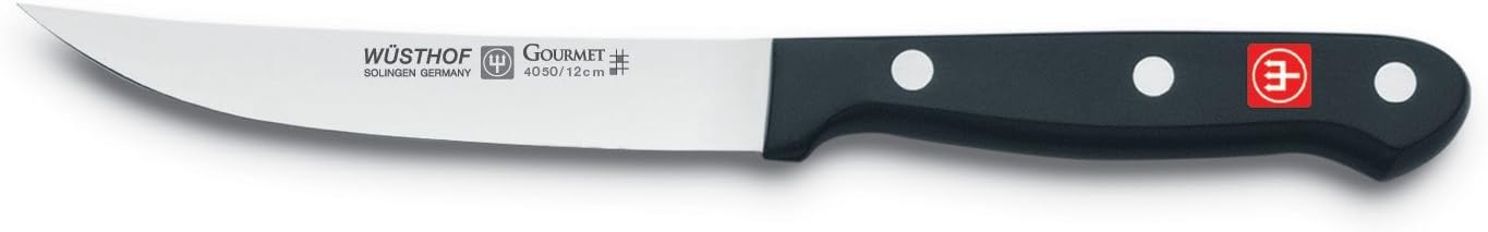 WÜSTHOF Gourmet Six 6-Piece German Precise Laser Cut High Carbon Stainless Steel Kitchen Steak Knife Set – Model 9728: Wusthof Steak Knives: Kitchen & Dining