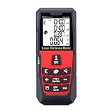 Laser Distance Measure 131ft 40m Mini Handheld Digital Laser Distance Meter Rangefinder Measurer Tape Diastimeter with LCD Backlight Red (Tools &amp; Home Improvement)