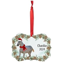 Roan Percheron Horse Christmas Ornament 2024