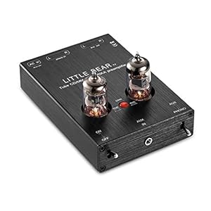 Nobsound Little Bear T7 6J1 vacuümbuis Mini Phono Stage Preamp; RIAA MM platenspeler voorversterker; Hi-Fi stereo buis…