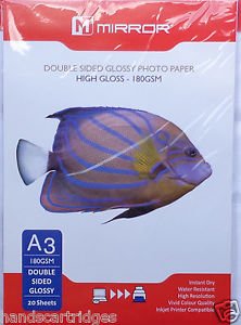 Spiegel, 20 Bögen, 180 G/M ², Glänzend, A3