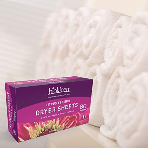 Biokleen Laundry Dryer Sheets, Fabric Softener, EcoFriendly, NonToxic