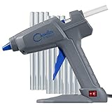 Chandler Tool Commercial Glue Gun - 100 Watt - 10 Hot Glue Sticks & Patented Base Stand Included - Heavy Duty High Temp for Construction, Home Improvement, DIY