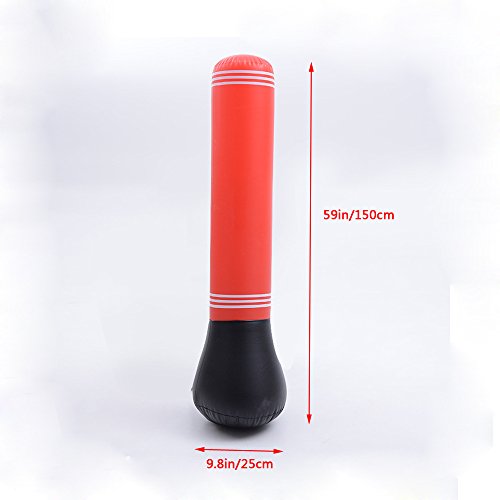 Nadalan Inflatable Boxing Column Tumbler Sandbags Fitness,Training,Fun Activity