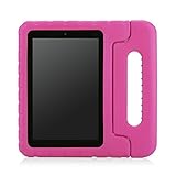 MoKo Case for Fire HD 7 2014 - Kids Shock Proof Convertible Handle Light Weight Protective Stand Cover for Amazon Kindle Fire HD 7 Inch 4th Generation Tablet (NOT Fits Fire 7 2015 Release), MAGENTA