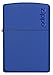 Zippo Royal Blue Matte Logo Pocket Lighter