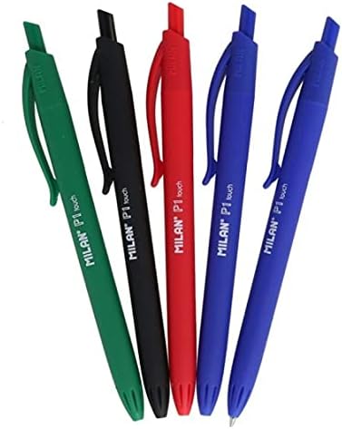 P1 Touch Pens, 1 preta, 1 vermelha e 1 verde, 5 unidades (pack de 1), 5