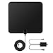 TV Antenna, Gipow Amplified HDTV Antenna 75 Mile Range with Detachable Amplifier USB Power Supply Signal Booster Upgraded Version Better Reception, 16ft High Performance Coax Cable