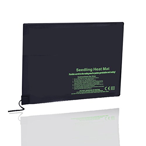 BloomGrow 20”x10” 20”x20” 48”x20” Seed Starter Pad Germination Propagation Clone Seedling Heat Mat (20”x20”)