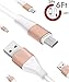 Zeuste Micro USB Charging Cable, Gold, 3 Pack (3-Feet, 6-Feet and 10-Feet)