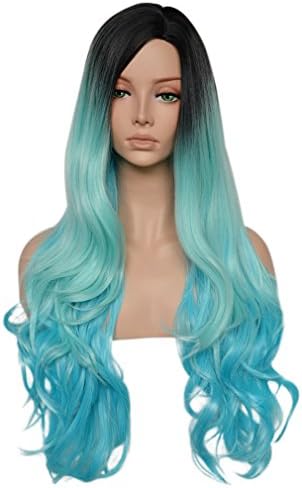 Hallowmeen Harajuku 30" Cosplay Wigs for Womens Lolita Multi-Color Wavy Ombre Wigs Party Hair offered by CHLONG - R49