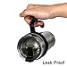 Travel Coffee Cup - Onebttl Woda 20 oz Insulated Tumbler, Stainless Steel Double Wall Vacuum Travel Mug + Easy-to-Grip Handle + Flip Top Spill proof Lid + Straw