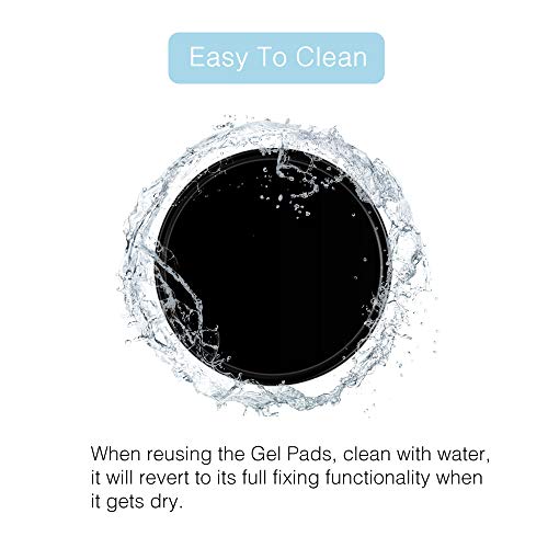 image for Pure and Merit Sticky Gel Pads by Pure & Merit: [Round 2pcs Black] Mul